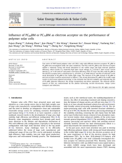 Influence of PC60BM or PC70BM as electron acceptor on the
