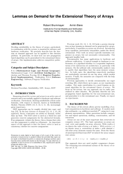 Lemmas on Demand for the Extensional Theory of Arrays