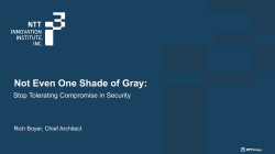 and our SECURITY landscape is a mess