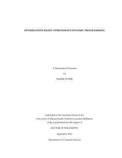 optimization-based approximate dynamic programming