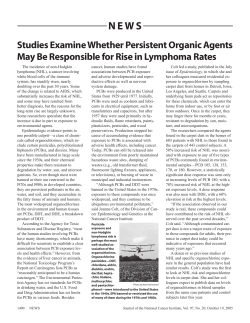 Studies Examine Whether Persistent Organic Agents May Be