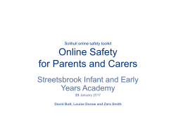 E-dafet - Streetsbrook Infant and Nursery School