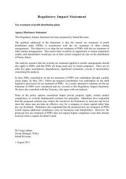 RIS - Tax treatment of profit distribution plans (1 August 2011)