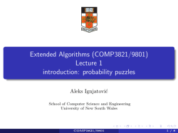 probability puzzles - Computer Science and Engineering