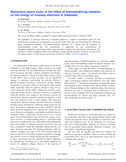 Momentum-space study of the effect of bremsstrahlung radiation on