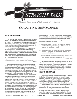 Cognitive Dissonance