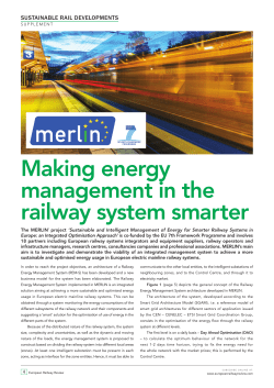 Making energy management in the railway system smarter