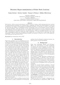 Heuristic Hyper-minimization of Finite State Lexicons