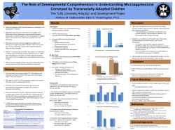 The Role of Developmental Comprehension in Understanding