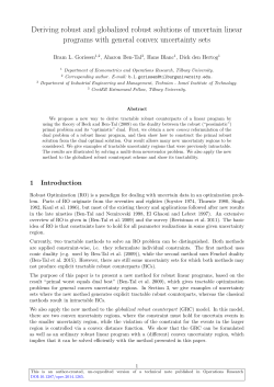 Deriving robust and globalized robust solutions of uncertain linear