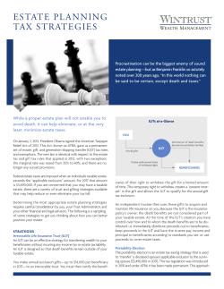 estate planning tax strategies