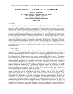 heterodyne arrays at submillimeter wavelengths