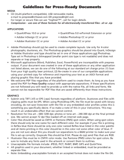 Guidelines for Press-Ready Documents