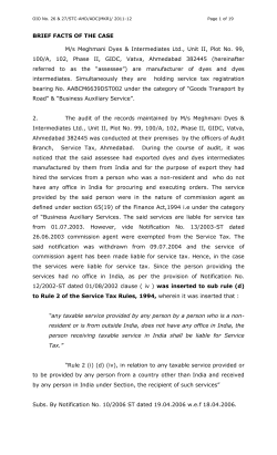 M/s Meghmani Dyes - Central Excise, Ahmedabad