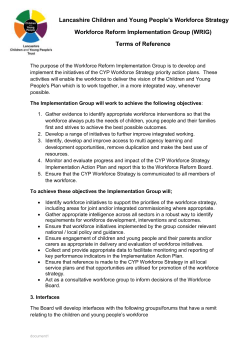 Lancashire Children and Young People`s Workforce Strategy
