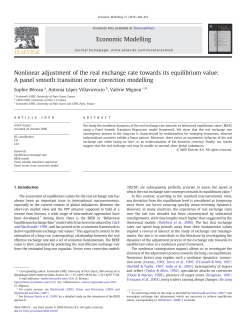 Nonlinear adjustment of the real exchange rate towards