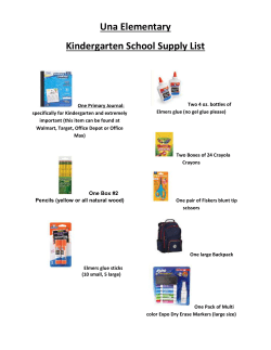 Supply List - MNPS Schools