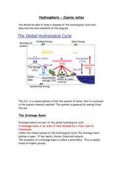 The Global Hydrological Cycle