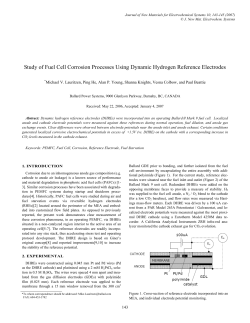 Study of Fuel Cell Corrosion Processes Using Dynamic Hydrogen