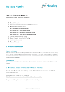 Technical Pricelist