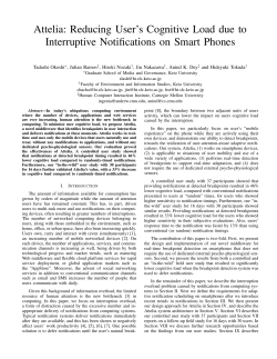 Attelia: Reducing User`s Cognitive Load due to