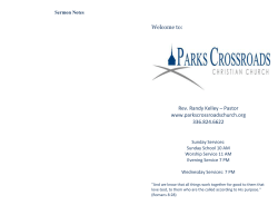 Parks Crossroads Christian Church Ramseur, North Carolina