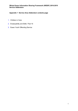 Post 16 ELS Addendum Set October 2016