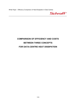 Schroff White Paper 003, Efficiency Comparison of Threee