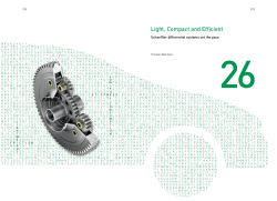 Light, Compact and Efficient: Schaeffler differential systems set the