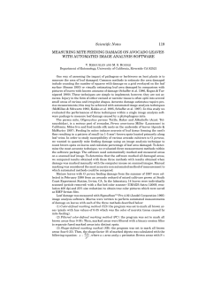 Scientific Notes 119 MEASURING MITE FEEDING DAMAGE ON