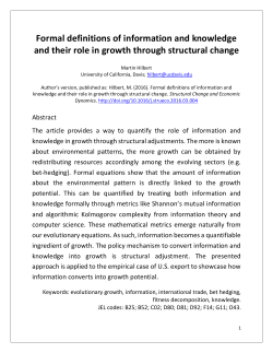 Formal definitions of information and knowledge and