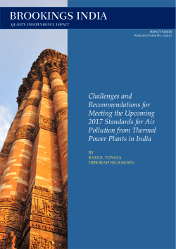 Challenges and Recommendations for Meeting the Upcoming 2017