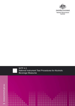 NITP 4.3 National Instrument Test Procedures for Alcoholic