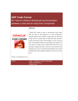 ADF Code Corner: How-to create bi-directional