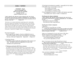 Notes - Munford Baptist Church