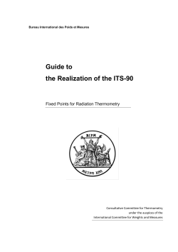 Fixed Points for Radiation Thermometry