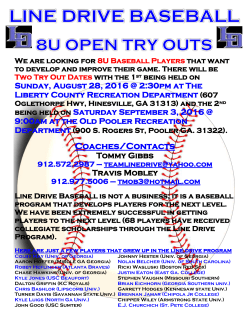 Line Drive Baseball is not a business