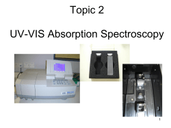 Introduction to Absorption Spectroscopy