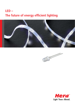 LED &ndash; The future of energy efficient lighting