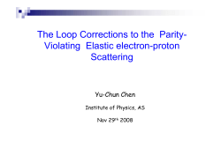 The Loop Corrections to the Parity- Violating Elastic electron