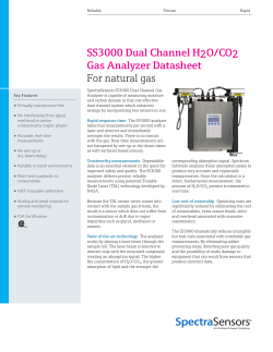 SS3000 Dual Channel H2O/CO2 Gas Analyzer