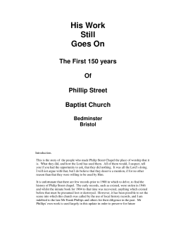 His Work Still Goes On The First 150 years Of