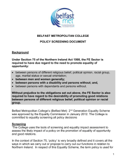 policy screening document