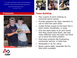 FLL Presentation - Penfield Robotics