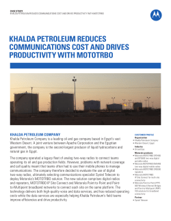 KHALDA Petroleum reduces communication costs and drives