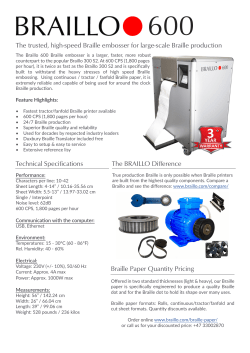 Braille Paper Quantity Pricing The trusted, high-speed