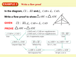 CAB CAD PROVE ABE ADE EXAMPLE 4 Standardized