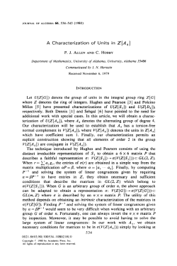 denote the group of units in the integral group ring Z