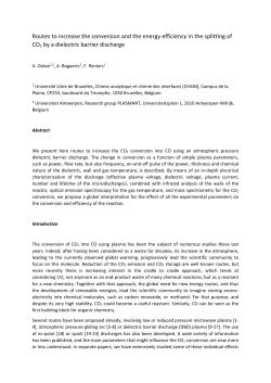 Routes to increase conversion and energy efficiency in the splitting