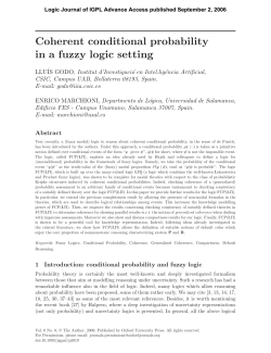 Coherent conditional probability in a fuzzy logic setting